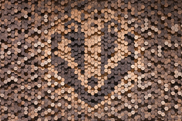 Bucky Badger Wall Mosaic